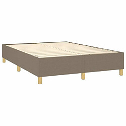 Acheter Sommier à lattes,Cadre à lattes de lit pour Adulte Taupe 140x190 cm Tissu -MN49064