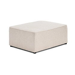 Bestmobilier Topaze - pouf - en tissu bouclette Topaze - pouf - en tissu bouclette - Beige