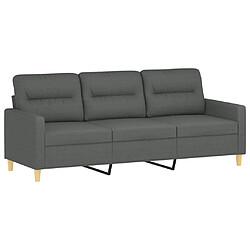 Acheter Maison Chic Ensemble de canapés 2 pcs avec coussins, Canapé droit Sofa pour Salon Gris foncé Tissu -GKD330267