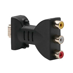 Elixir Adaptateur HDMI mâle vers 3 RCA femelle Composite AV Audio vidéo convertisseur TV