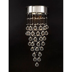 Luminaire Center Applique murale Colorado 2 Ampoules chrome poli/cristal