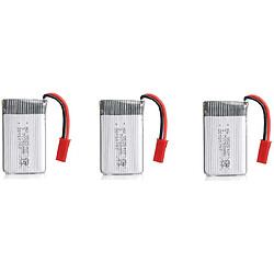 3 Pcs Batterie Lipo (3.7V 750mAh) pour Drones Rc Quadricoptères MJX X300C X400 X800