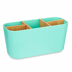 Berilo Support pour brosses à dents Vert Bambou polypropylène 21 x 10 x 9 cm (6 Unités)