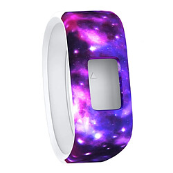 Wewoo Bracelet pour montre connectée Dragonne Sport en silicone avec motif Nébuleuse Garmin Vivofit JRTaille Grand Violet