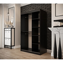 Avis Abiks Meble Armoire Old St T1 à portes coulissantes 200/120/62 2 portes (noir/marron)