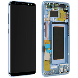 Ecran LCD Galaxy S8 Vitre Tactile Samsung Original Bleu 