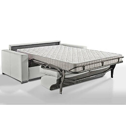 Inside 75 Canapé convertible EXPRESS EXCELLENCE RENATONISI matelas MEMORY 18cm inclus polyuréthane blanc cassé