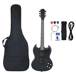 vidaXL Guitare électrique pour débutants avec sac noir 4/4 39"