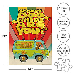 AQUARIUS Scooby Doo Puzzle (Puzzle de 500 piAces) - Marchandises et objets de collection Scooby Doo sous licence officielle - Sans Ablouissement - Ajustement prAcis - 14 x 19 pouces