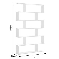 Avis Pegane Étagère polyvalente Séparateur coloris blanc brillant - Longueur 80 x Profondeur 25 x Hauteur 190 cm