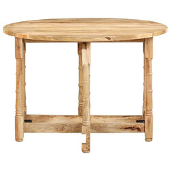 Maison Chic Table de salle à manger,Table à dîner Rond 110x76 cm Bois de manguier massif -GKD56992