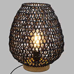 Atmosphera, Createur D'Interieur Lampe "etel", métal & papier hauteur 36 cm d'atmosphera - noir