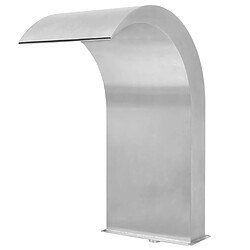 vidaXL Fontaine d'étang Acier inoxydable 45 x 30 x 65 cm Argenté