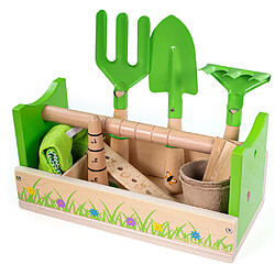 Bigjigs Toys Caddy à outils de jardinage pour enfants