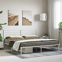 Avis Maison Chic Lit adulte - Cadre de lit métal avec tête de lit,Structure du lit Contemporain pour chambre blanc 180x200 cm -MN25336