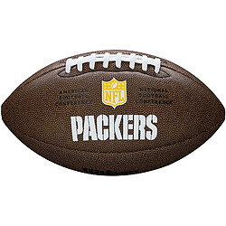 Wilson, American Football, Ballon de Football Team Logo Composite, Green Bay Packers, Cuir mixte, Pour joueurs récréatifs, Brun, WTF1748XBGB