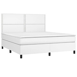 Avis Sommier à lattes et LED,Cadre à lattes de lit avec matelas pour Adulte Blanc 160x200 cm -MN94613