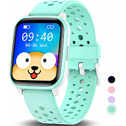 Vendos85 Montre connectée pour Enfants, étanche IP68 Montre Intelligente Enfants avec podomètres vert