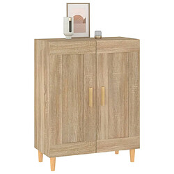 Maison Chic Buffet,Meuble de Rangement,commode pour salon,Cuisine Chêne sonoma 69,5x34x90 cm Bois d'ingénierie -MN23818 pas cher