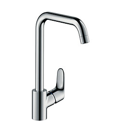 mitigeur évier - focus - bec orientable en 3 etapes - chromé - hansgrohe 31820000