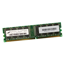 Micron Tech 512Mo RAM Micron MT16VDDT6464AG-335C4 DDR1 PC-2700U 333Mhz 184-Pin 2.5v CL2.5 - Occasion