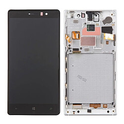 Wewoo Pour Nokia Lumia 830 Argent pièce détachée LCD Écran + Tactile Digitizer Assemblée avec Cadre