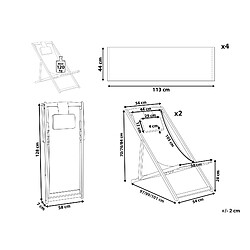 Avis Beliani Chaise longue Bois Bois clair AVELLINO