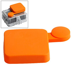 Wewoo Orange pour GoPro Hero 4 / 3+ Casquette Silicone 