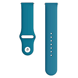 Wewoo Bracelet pour montre connectée Galaxy Watch Active 2 Smart couleur unie de poignet en siliconeTaille S Cyan