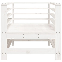 Avis vidaXL Chaises de jardin lot de 2 blanc bois massif de pin