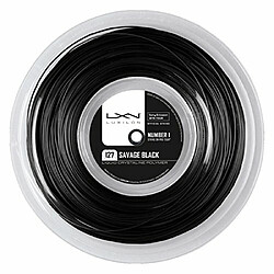 Luxilon Savage Black 127 Cordage tennis Noir 1,27 mm