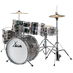 XDrum Session Junior Pro Set de batterie Laser Silver (4-9 ans) 