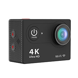 Wewoo Caméra sport noir 4K Ultra HD 1080P 12MP 2 pouces LCD Écran WiFi Sports Caméra, 170 Degrés Angle Grand Angle, 30 m Étanche pas cher