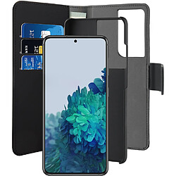 Folio Coque Magnétique 2 en 1 Noir pour Samsung G S21 Ultra 5G Puro