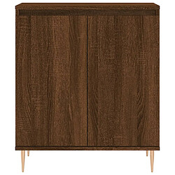 Maison Chic Buffet,Meuble de Rangement,commode pour salon,Cuisine Chêne marron 60x35x70 cm Bois d'ingénierie -MN26326 pas cher