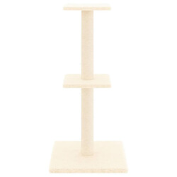 Avis Arbre à chat avec griffoirs,niche pour chat en sisal crème 73 cm -MN40538