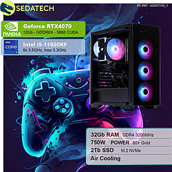 Sedatech PC Gamer • Intel i9-11900KF • RTX4070 • 32Go RAM • 2To SSD M.2 • sans OS