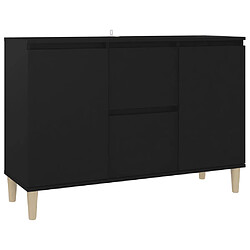 vidaXL Buffet noir 101x35x70 cm bois d'ingénierie