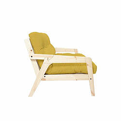 Acheter Inside 75 Canapé convertible futon GRAB pin naturel coloris miel couchage 130 cm.