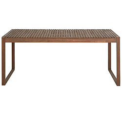 Acheter Beliani Table de jardin 180 x 90 cm Bois Bois foncé SASSARI