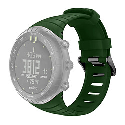 Wewoo Bracelet pour montre connectée en silicone Smart Watch Suunto Core vert armée 