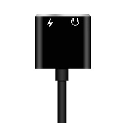 Acheter Wewoo Adaptateur Câble d'adaptateur audio de charge Lightning 8 broches + Jack 3.5mm à Lightning 8 broches (Noir)