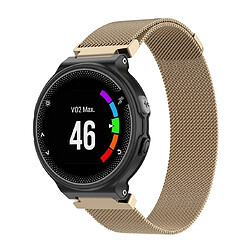 Wewoo Bracelet pour montre connectée milanaise Garmin Forerunner 235 22cm Champagne Or 