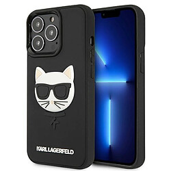 karl lagerfeld klhcp13lch3dbk 13 pro/13 6.1" noir/etui rigide noir 3d rubber choupette 