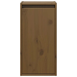 Acheter vidaXL Armoires murales 2pcs Marron miel 30x30x60cm Bois de pin massif