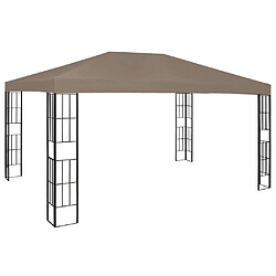 vidaXL Belvédère 4x3 m Taupe