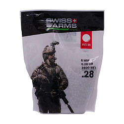 Sac 1 Kg Billes 0.28 g 6 mm Blanches Swiss Arms - KA-BB-03-WH 