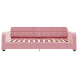 Avis Maison Chic Lit de repos | Lit d'appoint | Lit de jour pour salon rose 100x200 cm velours -GKD57902