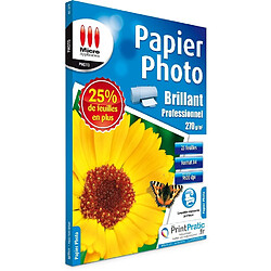 Pack de 25 papiers photo brillant format a4 premium micro application ma-5079