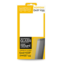 Verre Trempé Pour Konrow Easy K55 (Compatible Easy S55P 2021 et Sweet55 - 9H, 0.33mm) 